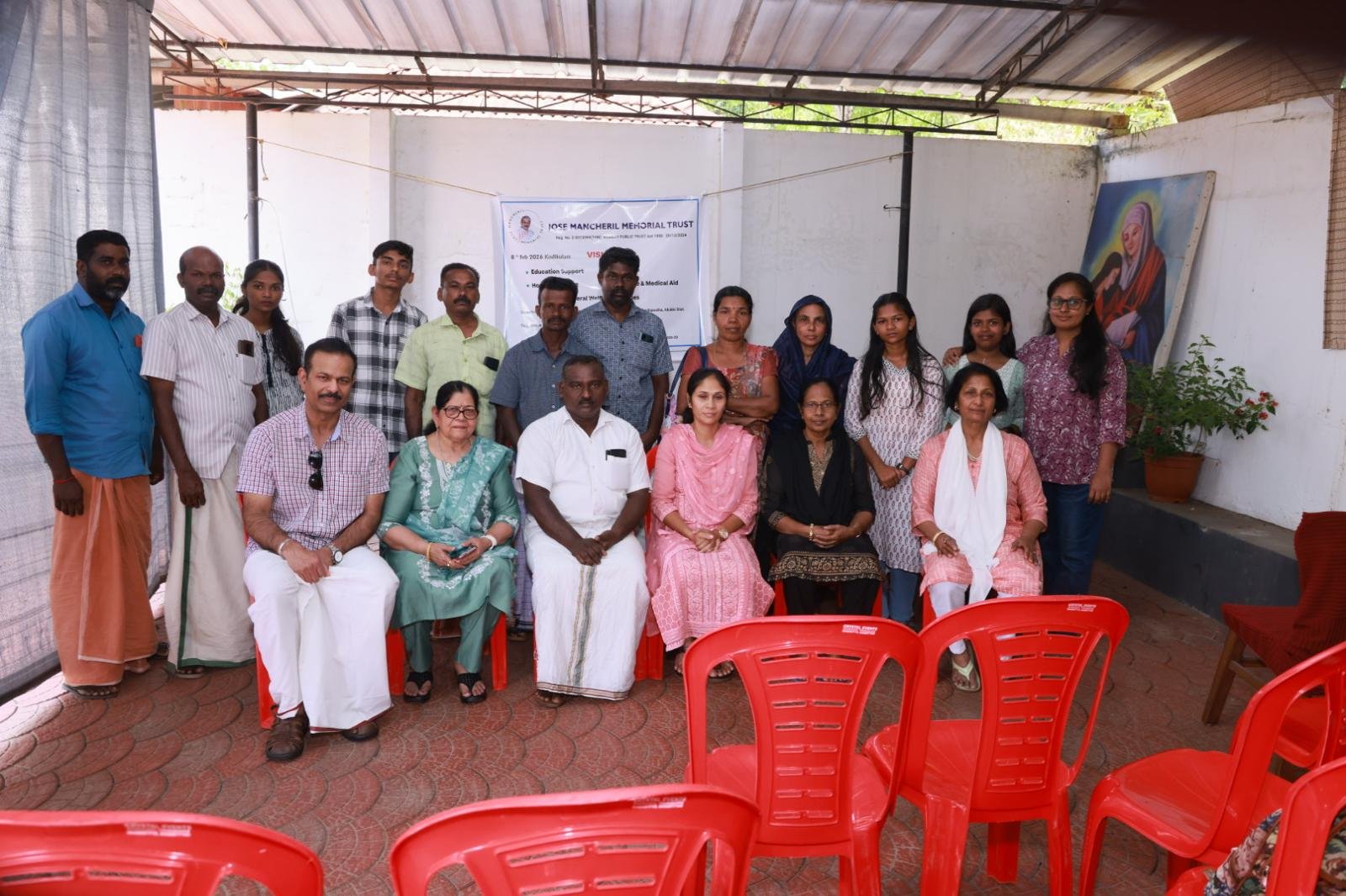 Trust members, volunteers and beneficiaries – Kodikulam, Feb 2026